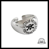 Bague Tête de Mort Toxique (en Argent)