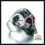 Bague Tête de Mort Yeux Cristal
