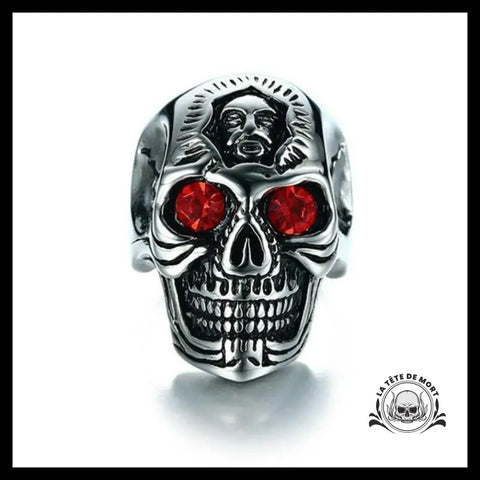Bague Tête de Mort Yeux Cristal