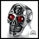 Bague Tête de Mort Yeux Cristal