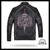 Blouson Cuir Skull