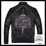Blouson Cuir Skull