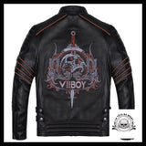 Blouson Cuir Skull