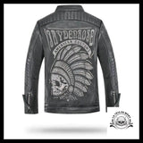 Blouson Motard en Cuir