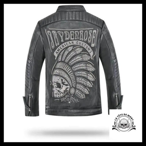 Blouson Motard en Cuir