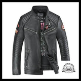 Blouson Motard en Cuir