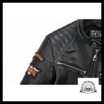 Blouson Motard en Cuir