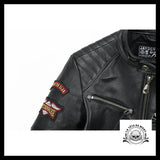 Blouson Motard en Cuir