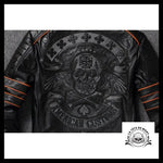 Blouson Motard Tête de Mort (Cuir)