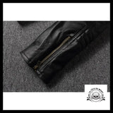 Blouson Motard Tête de Mort (Cuir)