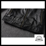 Blouson Motard Tête de Mort (Cuir)