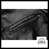 Blouson Motard Tête de Mort (Cuir)