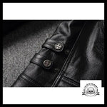 Blouson Motard Tête de Mort (Cuir)