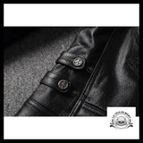 Blouson Motard Tête de Mort (Cuir)