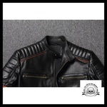 Blouson Motard Tête de Mort (Cuir)