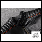 Blouson Motard Tête de Mort (Cuir)