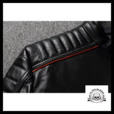 Blouson Motard Tête de Mort (Cuir)