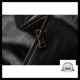 Blouson Motard Tête de Mort (Cuir)