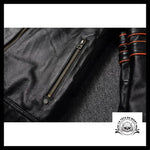 Blouson Motard Tête de Mort (Cuir)