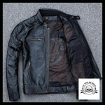 Blouson Moto Skull (Cuir)