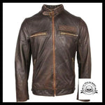 Blouson Moto Tête de Mort (Cuir)