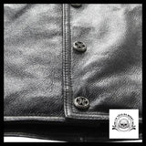 Blouson Tête de Mort Homme (Cuir)