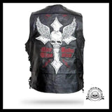 Blouson Tête de Mort Homme (Cuir)