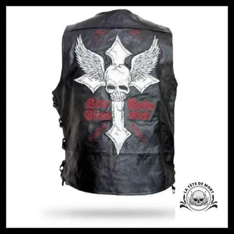 Blouson Tête de Mort Homme (Cuir)