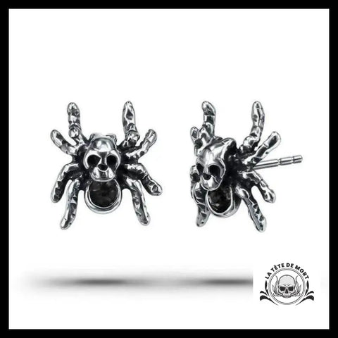 Boucles d’Oreilles Araignée Noire