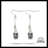 Boucles d’Oreilles Crâne Biker