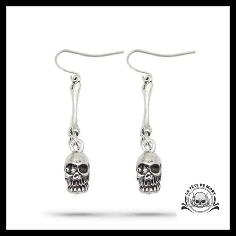 Boucles d’Oreilles Crâne Biker