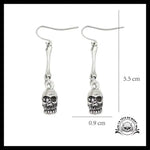 Boucles d’Oreilles Crâne Biker