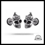 Boucles d’Oreilles Crâne Démon