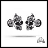 Boucles d’Oreilles Crâne Démon