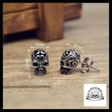 Boucles d’Oreilles Crâne Démoniaque
