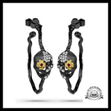 Boucles d’Oreilles Crâne Diamant