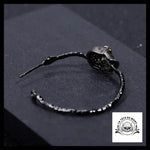 Boucles d’Oreilles Crâne Diamant