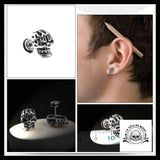 Boucles d’Oreilles Crâne Enflammé