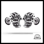 Boucles d’Oreilles Crâne Enflammé