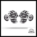 Boucles d’Oreilles Crâne Enflammé