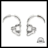 Boucles d’Oreilles Crâne Féminin