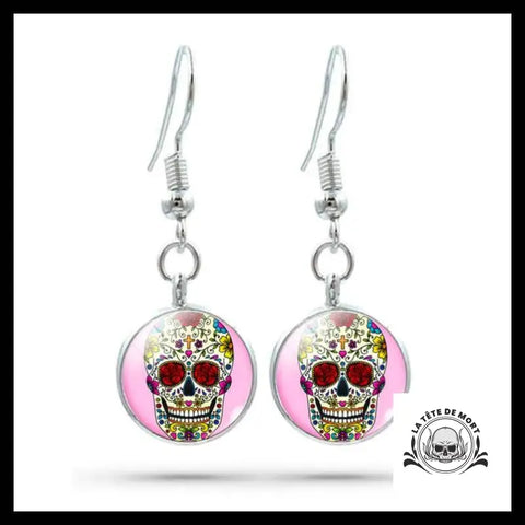 Boucles d’Oreilles Crâne Mexicain