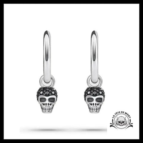 Boucles d’Oreilles Crâne Rock