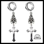 Boucles d’Oreilles Croix Gothique