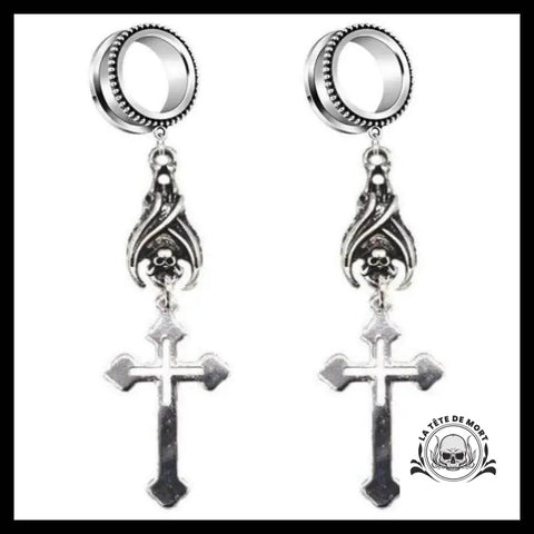 Boucles d’Oreilles Croix Gothique