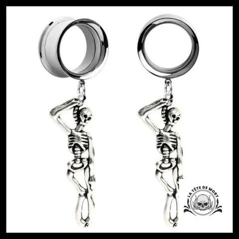 Boucles d’Oreilles Squelette Pendu