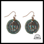 Boucles D’oreilles Tête de Mort Achéo Bronze
