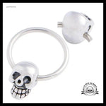 Boucles D’oreilles Tête de Mort Anneaux
