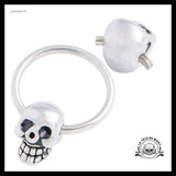Boucles D’oreilles Tête de Mort Anneaux