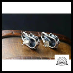 Boucles d’Oreilles Tête de Mort Argent